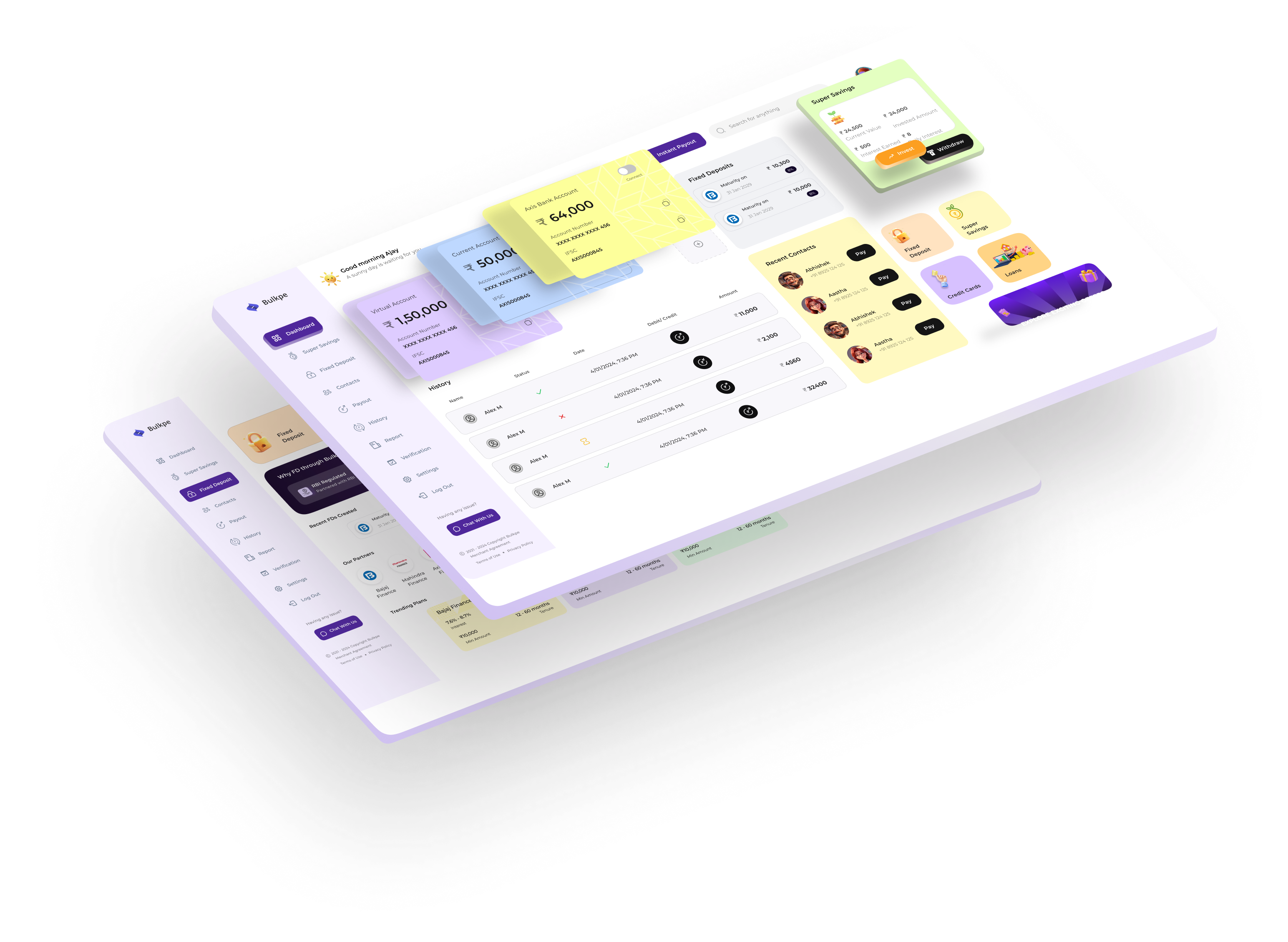 Instant claim settlement dashboard illustration