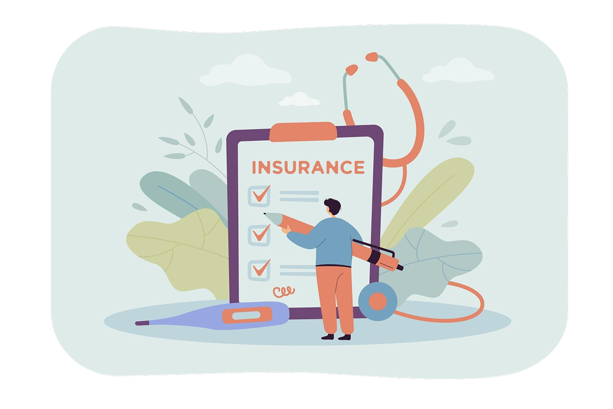 Insurance claim payment flow illustration