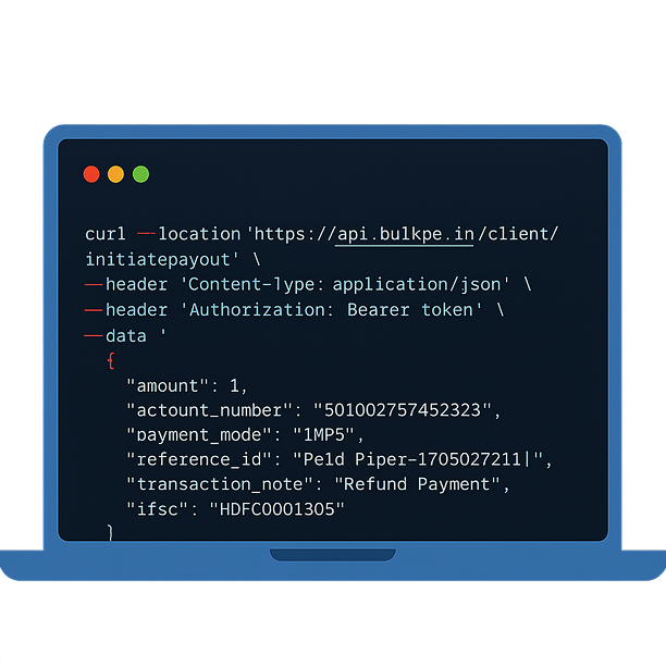 Developer-friendly UPI API illustration